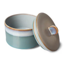 HK Living 70's ACE7081 Dusk Voorraadpot 1,65 Liter Aardewerk -Servies Verkoop ace7081 lr b 01 1