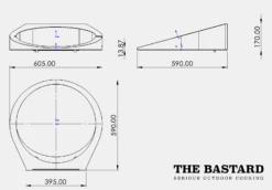 The Bastard Pizza-rotisserie Voor Large -Servies Verkoop afmetingen rotisserie