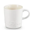 Le Creuset Holly Collectie Mok 200 Ml Aardewerk Katoenwit -Servies Verkoop lc 20200529 zs ps fs 60303204311511 001