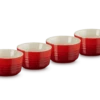 Le Creuset Schaaltje 100 Ml ø 7,8 Cm Aardewerk Kersrood 4 Stuks -Servies Verkoop lc 20201111 zs ps fs 91044500060010 001