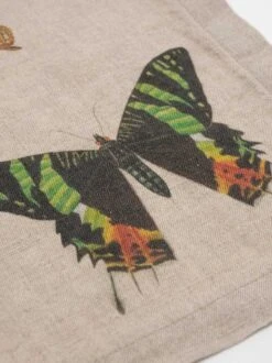 Oldenhof Flying Butterflies Servet 45 X 45 Cm Linnen 6 Stuks -Servies Verkoop linoroom napkins butterflies vertical lr 12