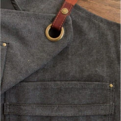 Alaskan Maker N°325 Schort Met Nek- En Middelband Katoen Black -Servies Verkoop tablier vintage 325 2